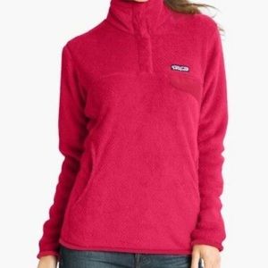Pink Patagonia Re-tool Snap-T pullover fleece